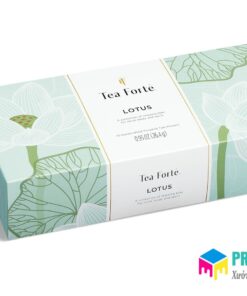 in hộp cứng Lotus tea
