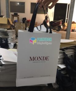 in túi giấy hãng thời trang Monde