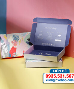 Hộp kraf sóng e Nắp bật