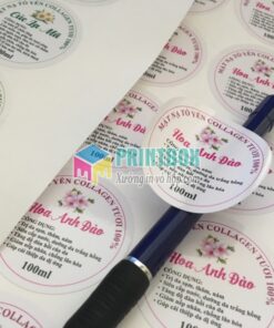in tem dcan nhựa - chống nước