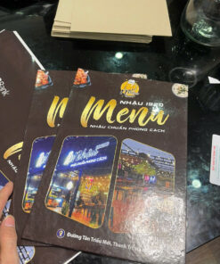 In menu nhà hàng cao cấp
