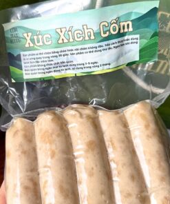 In tem nhãn xúc xích cốm