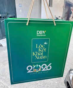 Túi giấy đựng quà tết DBV 2026