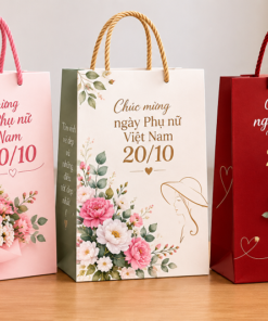 Mẫu túi giấy đựng quà 20-10 đẹp